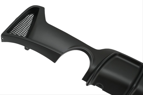 BMW 4 SERISI F32-F36 2014-2020 UYUMLU M DIFUZOR CIFT CIKIS INCE PIANO BLACK - Görsel 2